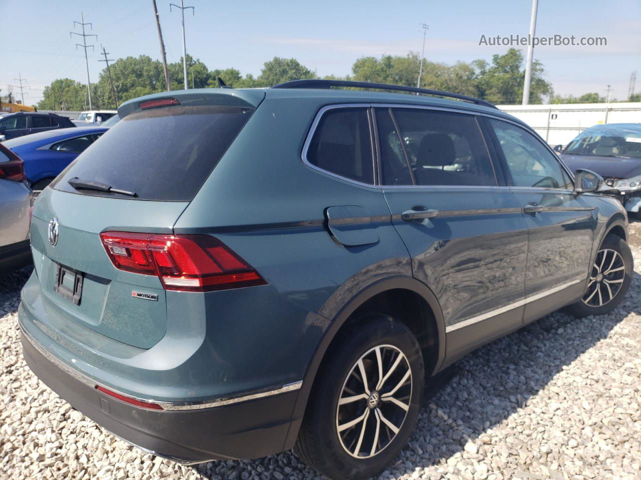 2021 Volkswagen Tiguan Se Blue vin: 3VV2B7AXXMM019991