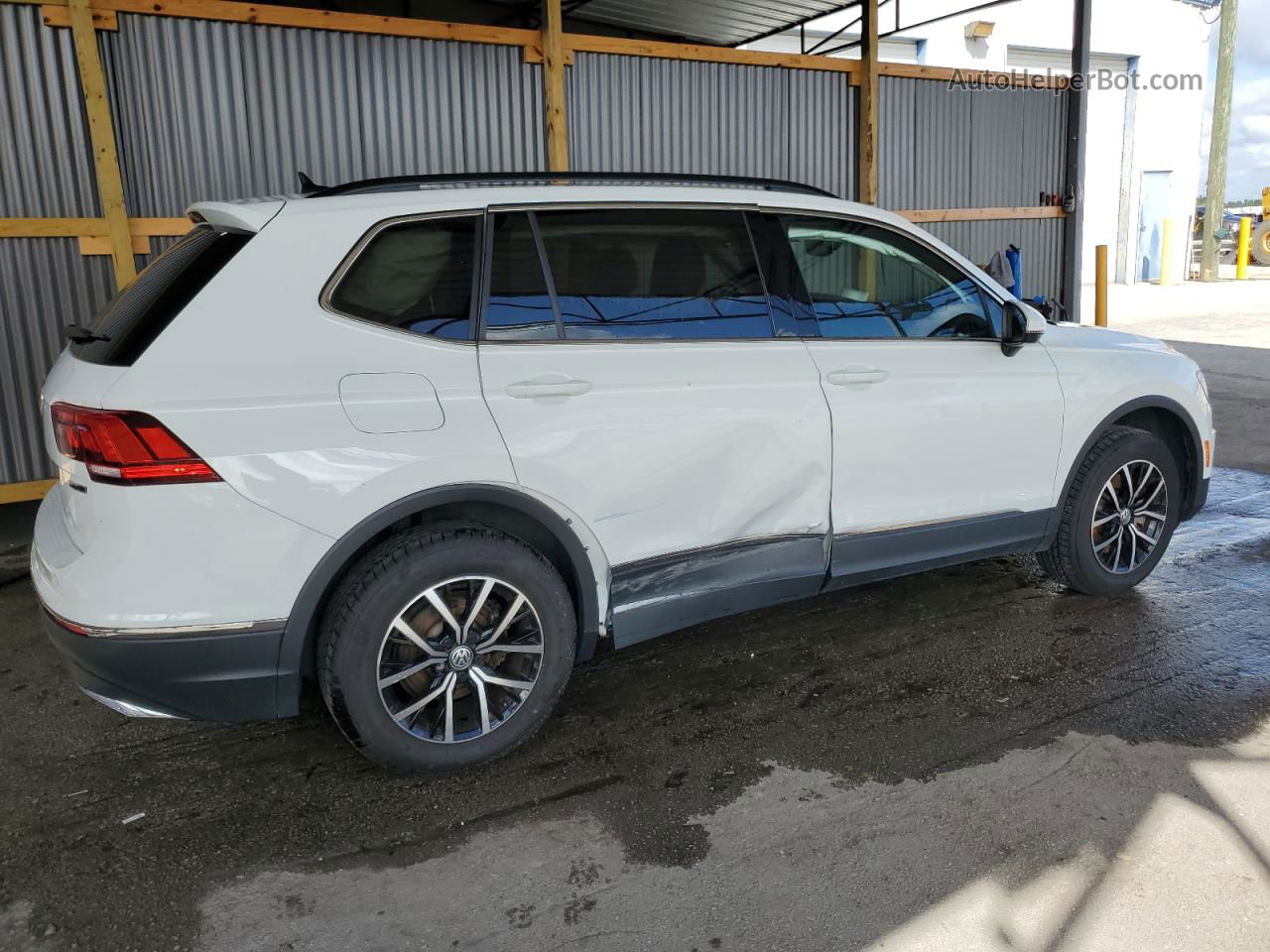 2021 Volkswagen Tiguan Se White vin: 3VV2B7AXXMM069595