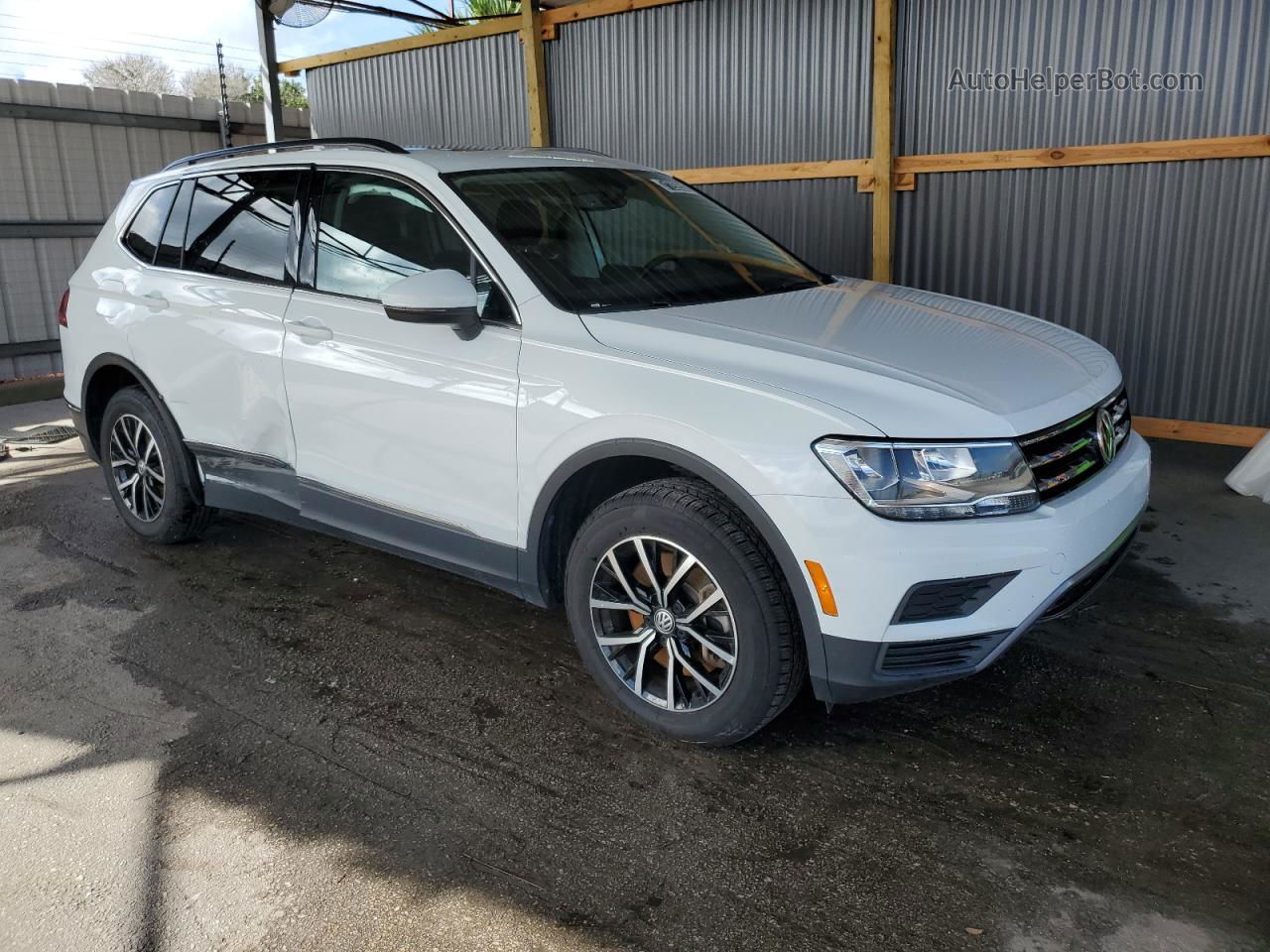 2021 Volkswagen Tiguan Se White vin: 3VV2B7AXXMM069595