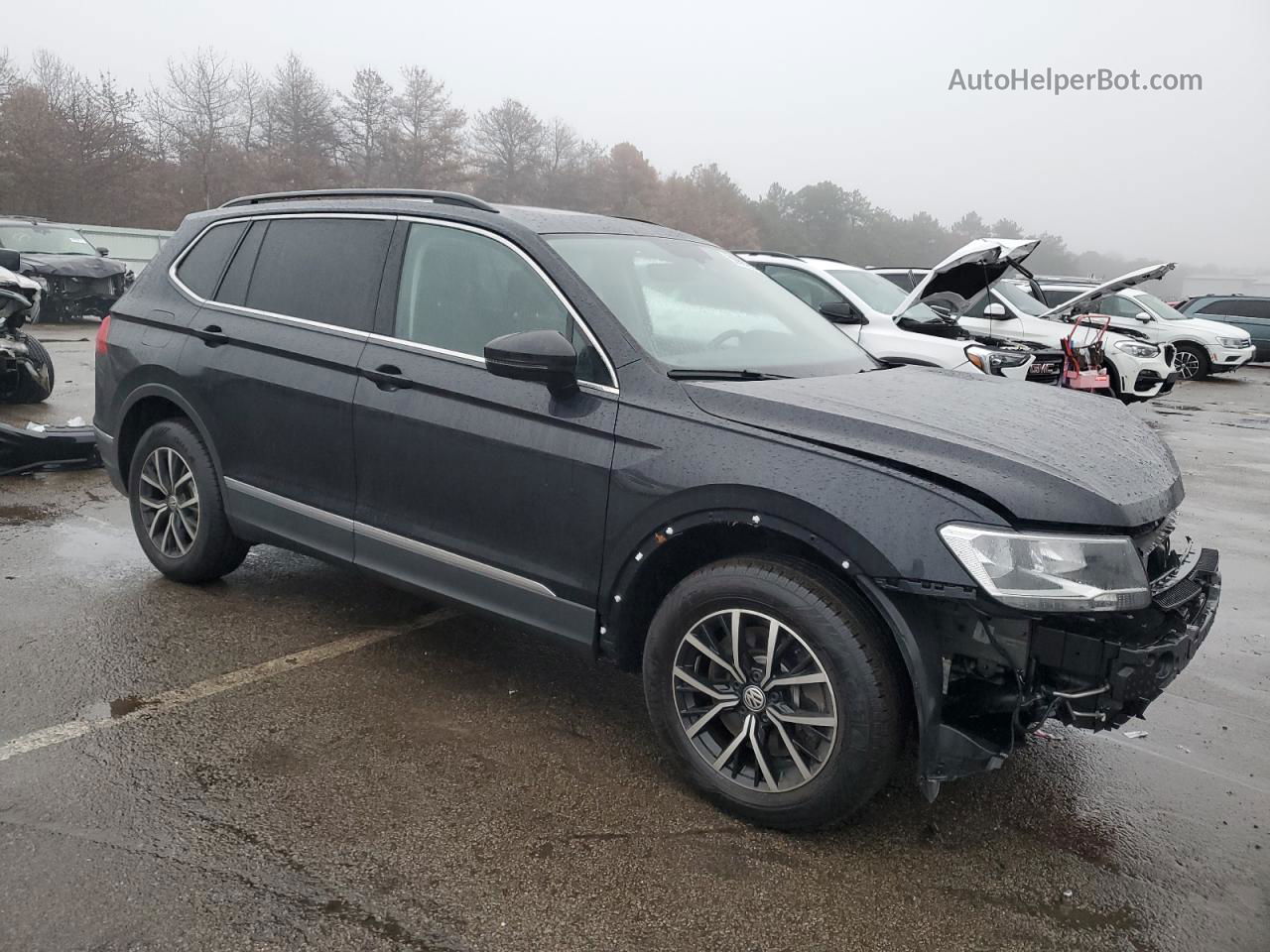 2021 Volkswagen Tiguan Se Black vin: 3VV2B7AXXMM120996