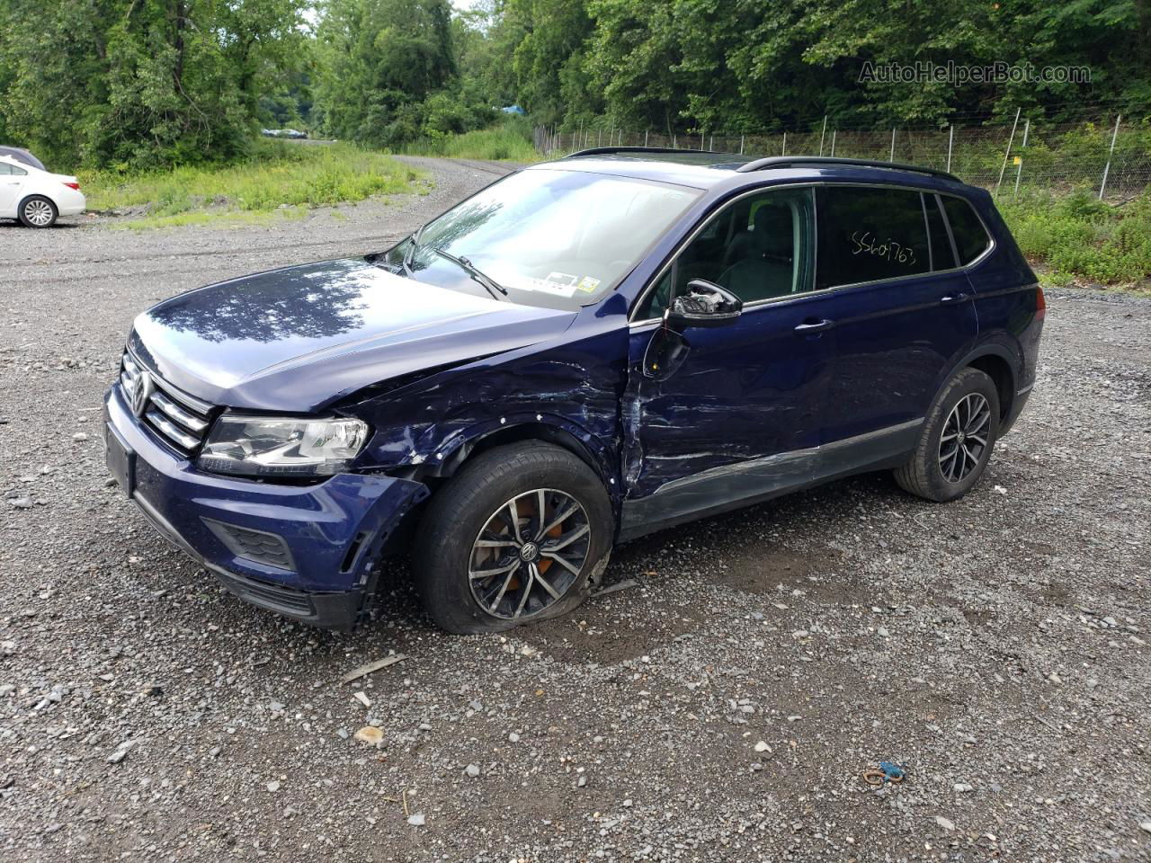 2021 Volkswagen Tiguan Se Blue vin: 3VV2B7AXXMM123185