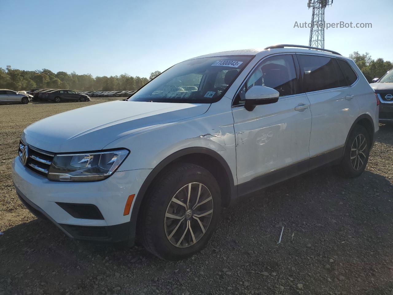 2021 Volkswagen Tiguan Se White vin: 3VV2B7AXXMM132808