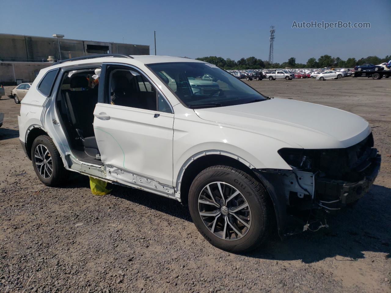 2021 Volkswagen Tiguan Se White vin: 3VV2B7AXXMM147020