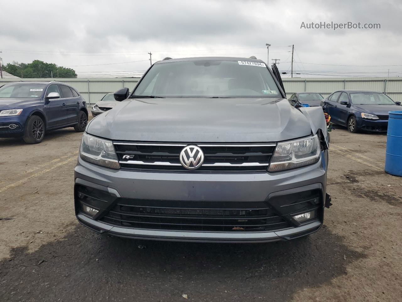 2021 Volkswagen Tiguan Se Серый vin: 3VV2B7AXXMM151004