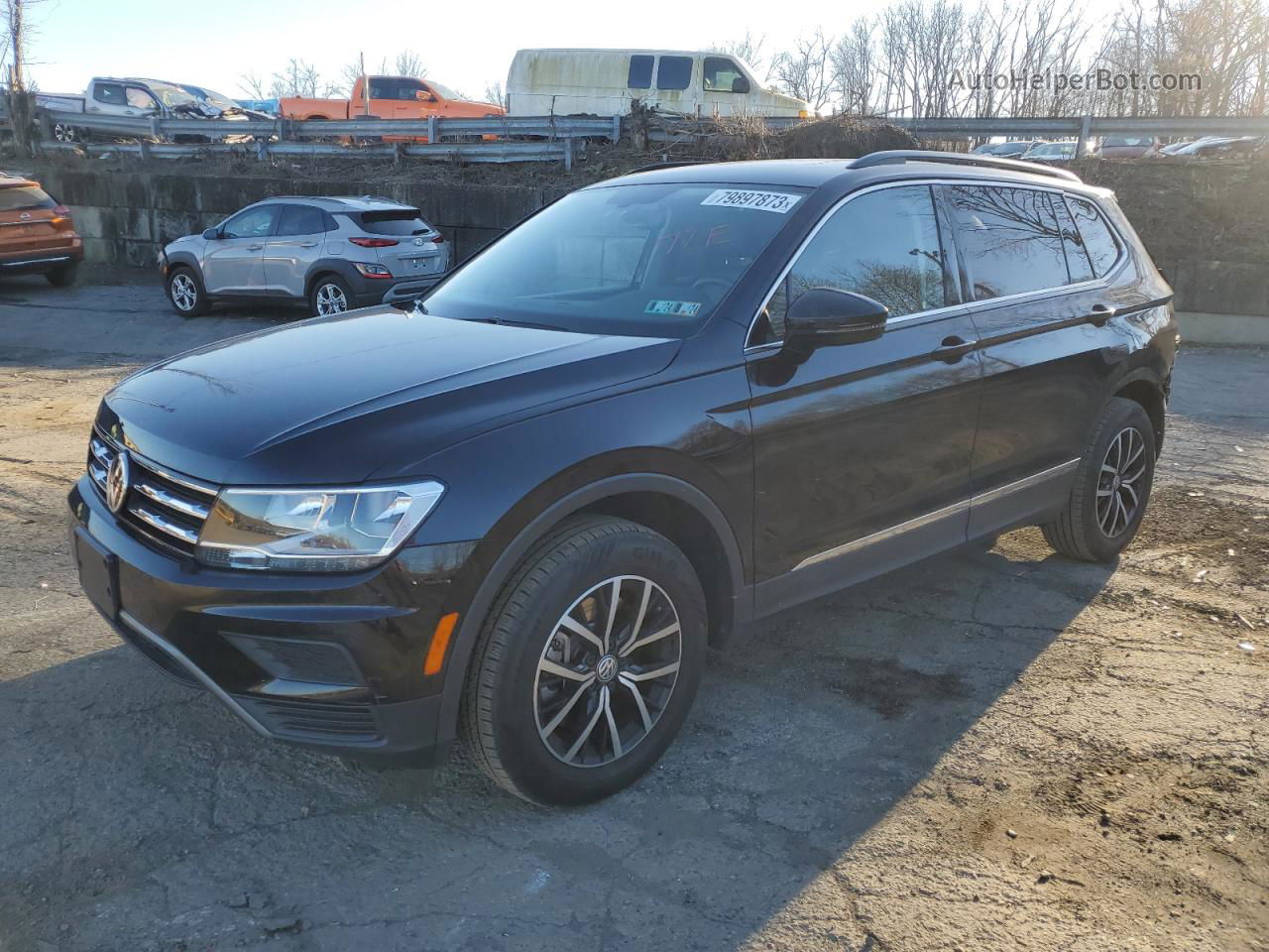 2021 Volkswagen Tiguan Se Black vin: 3VV2B7AXXMM158499