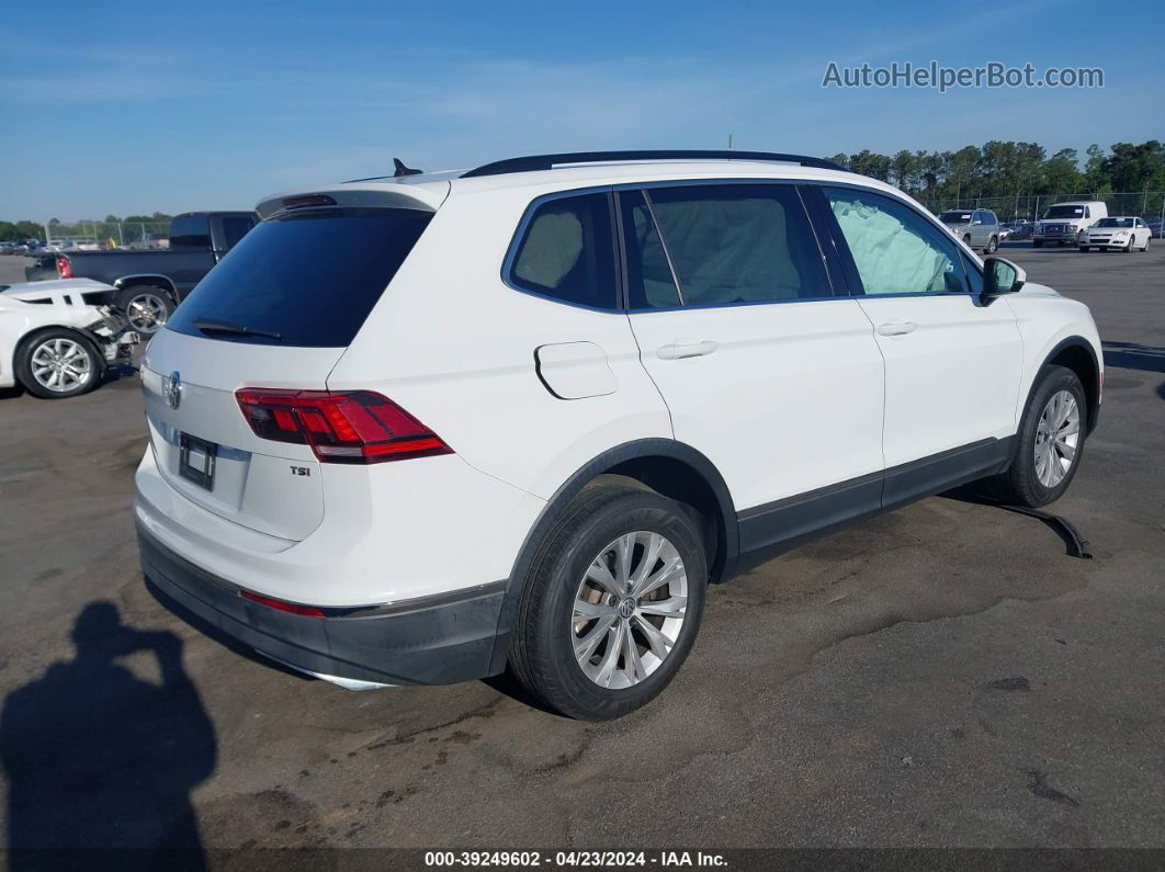 2018 Volkswagen Tiguan 2.0t Se/2.0t Sel White vin: 3VV3B7AX0JM000611