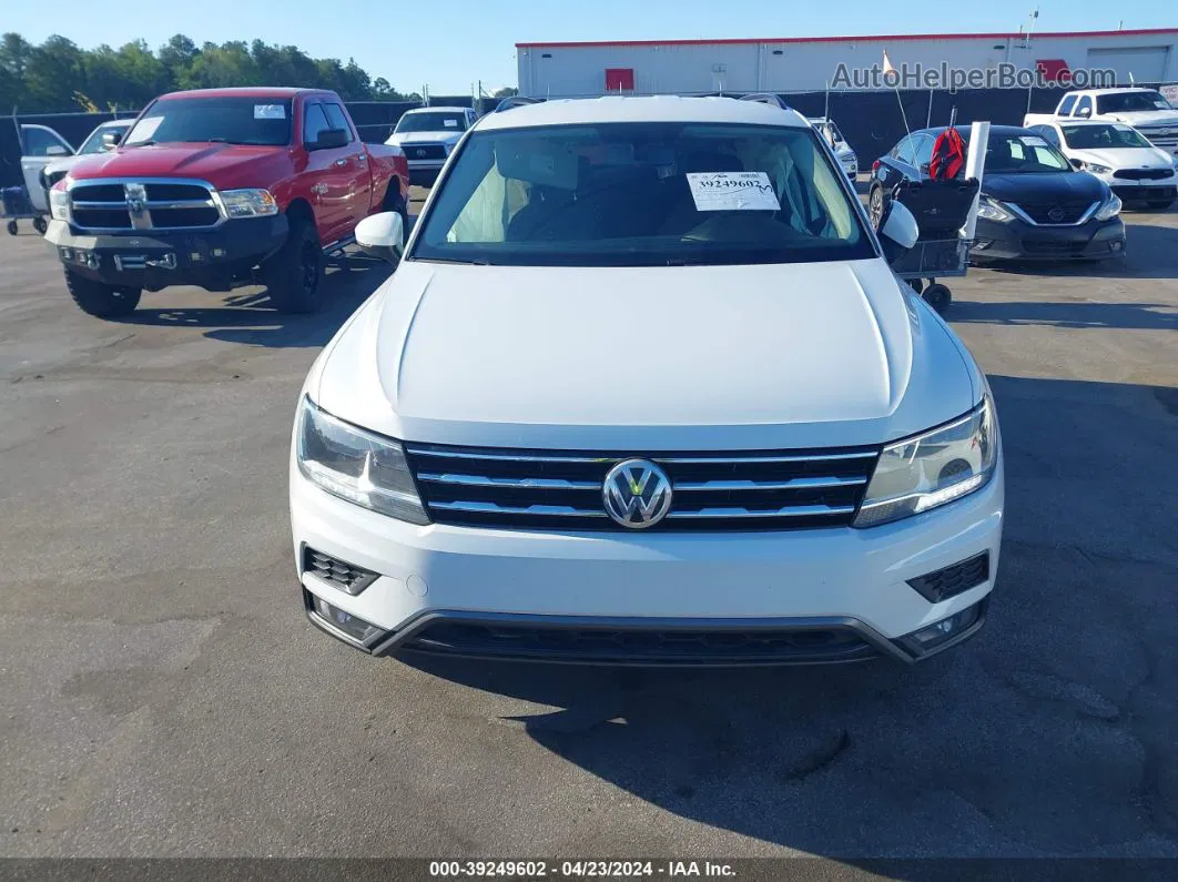 2018 Volkswagen Tiguan 2.0t Se/2.0t Sel White vin: 3VV3B7AX0JM000611