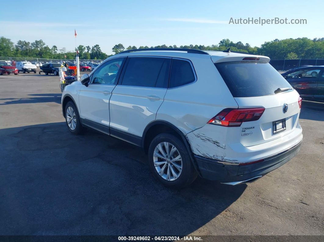 2018 Volkswagen Tiguan 2.0t Se/2.0t Sel White vin: 3VV3B7AX0JM000611