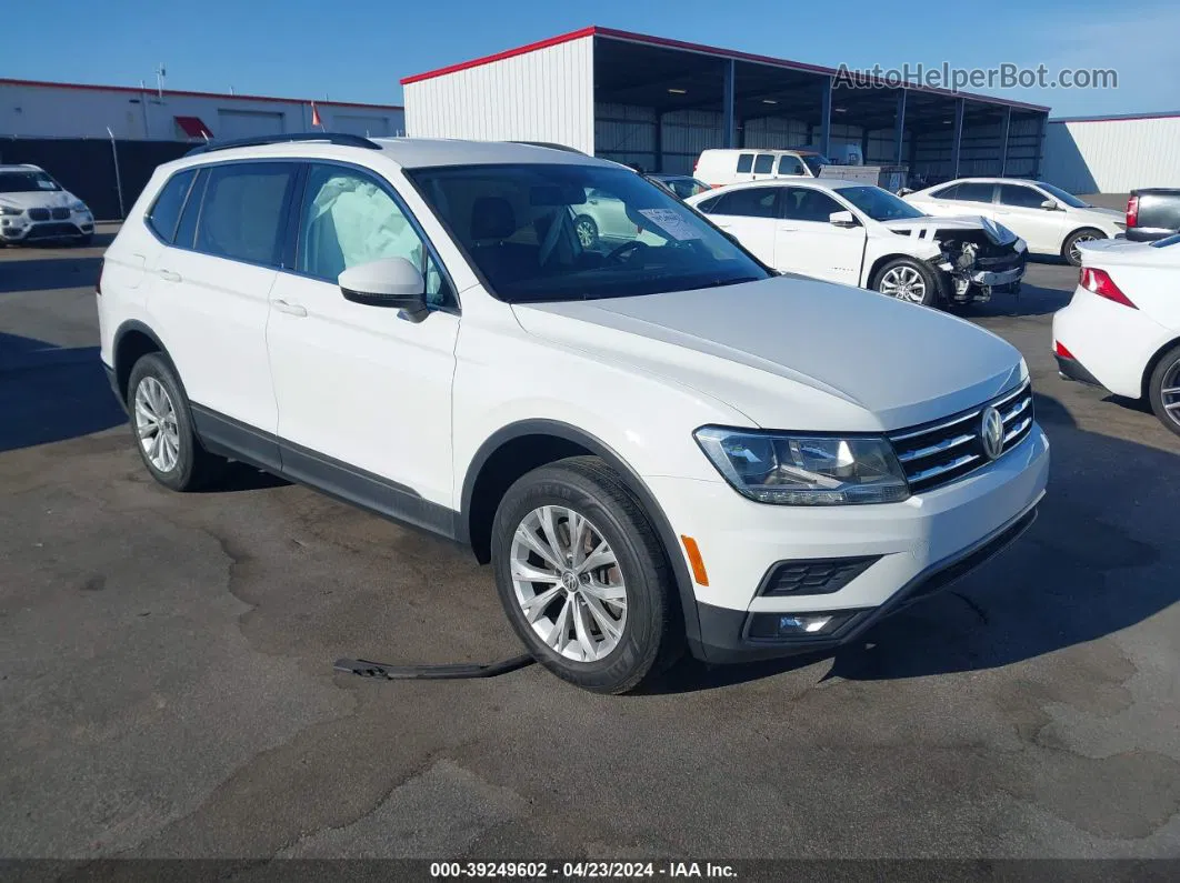 2018 Volkswagen Tiguan 2.0t Se/2.0t Sel White vin: 3VV3B7AX0JM000611