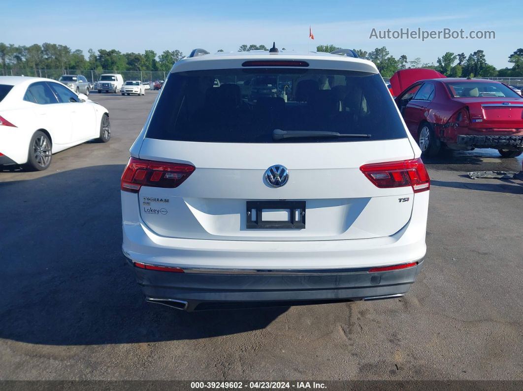 2018 Volkswagen Tiguan 2.0t Se/2.0t Sel White vin: 3VV3B7AX0JM000611