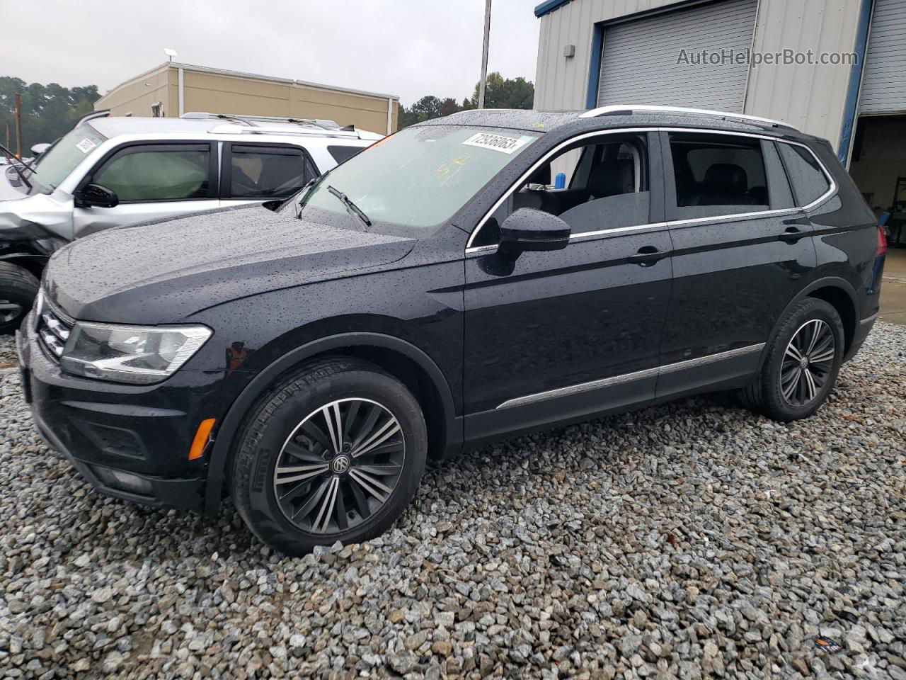 2018 Volkswagen Tiguan Se Черный vin: 3VV3B7AX0JM014105