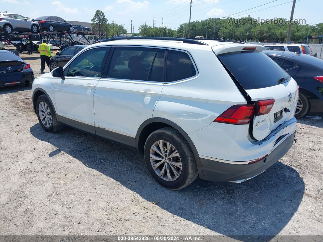 2018 Volkswagen Tiguan 2.0t Se/2.0t Sel White vin: 3VV3B7AX0JM039294