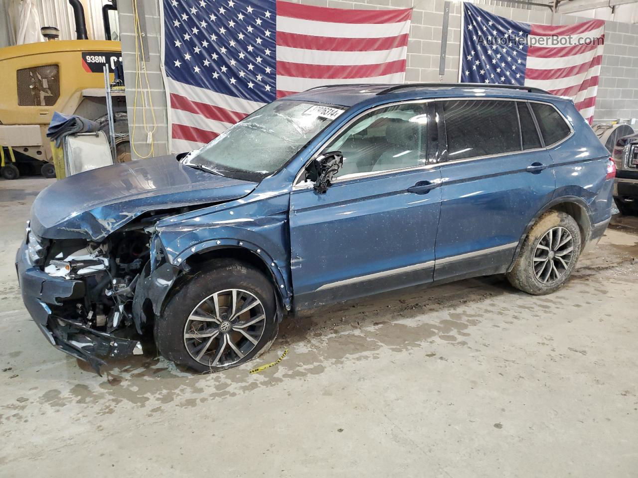 2018 Volkswagen Tiguan Se Blue vin: 3VV3B7AX0JM065202