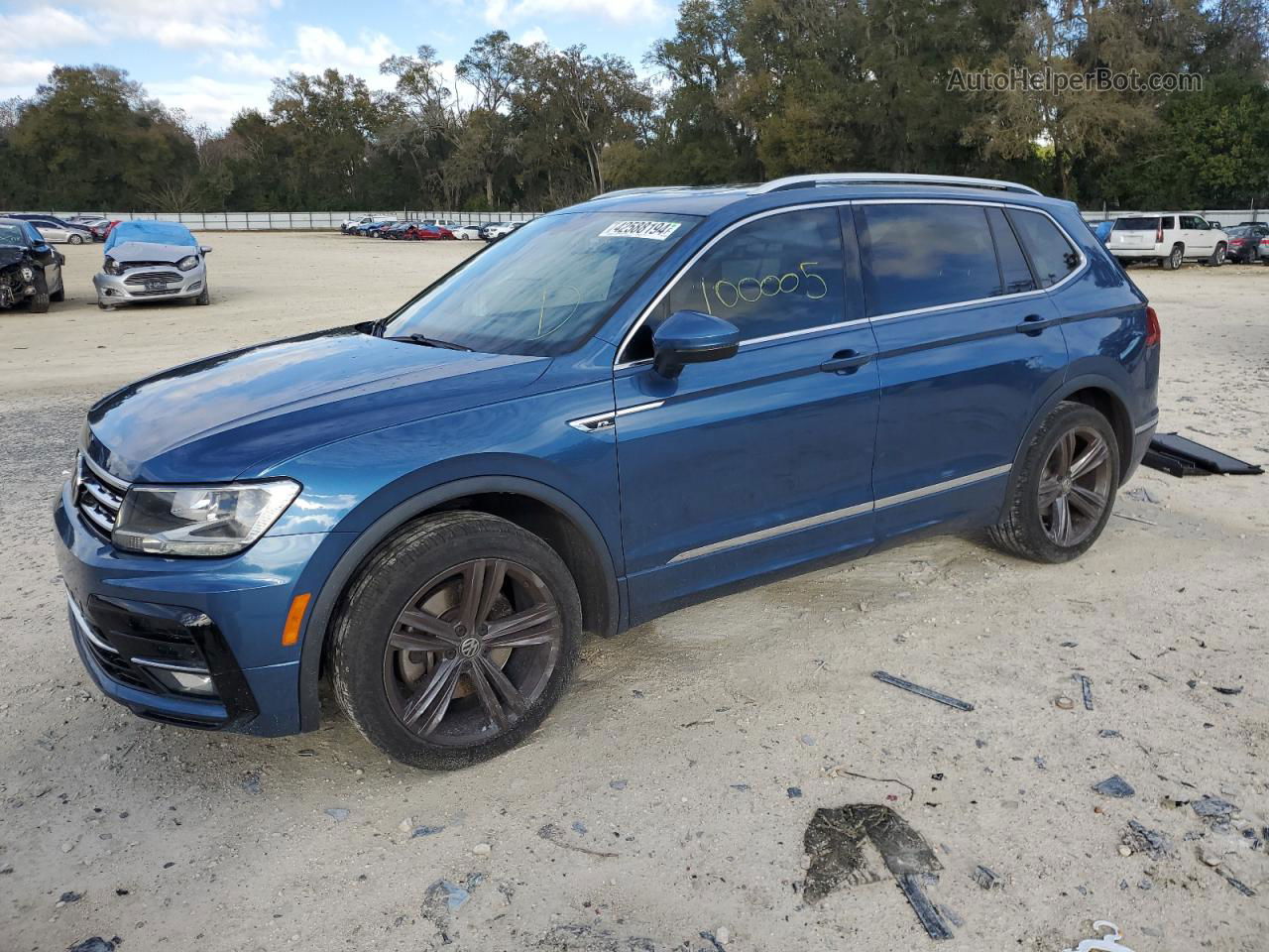 2019 Volkswagen Tiguan Se Blue vin: 3VV3B7AX0KM012520