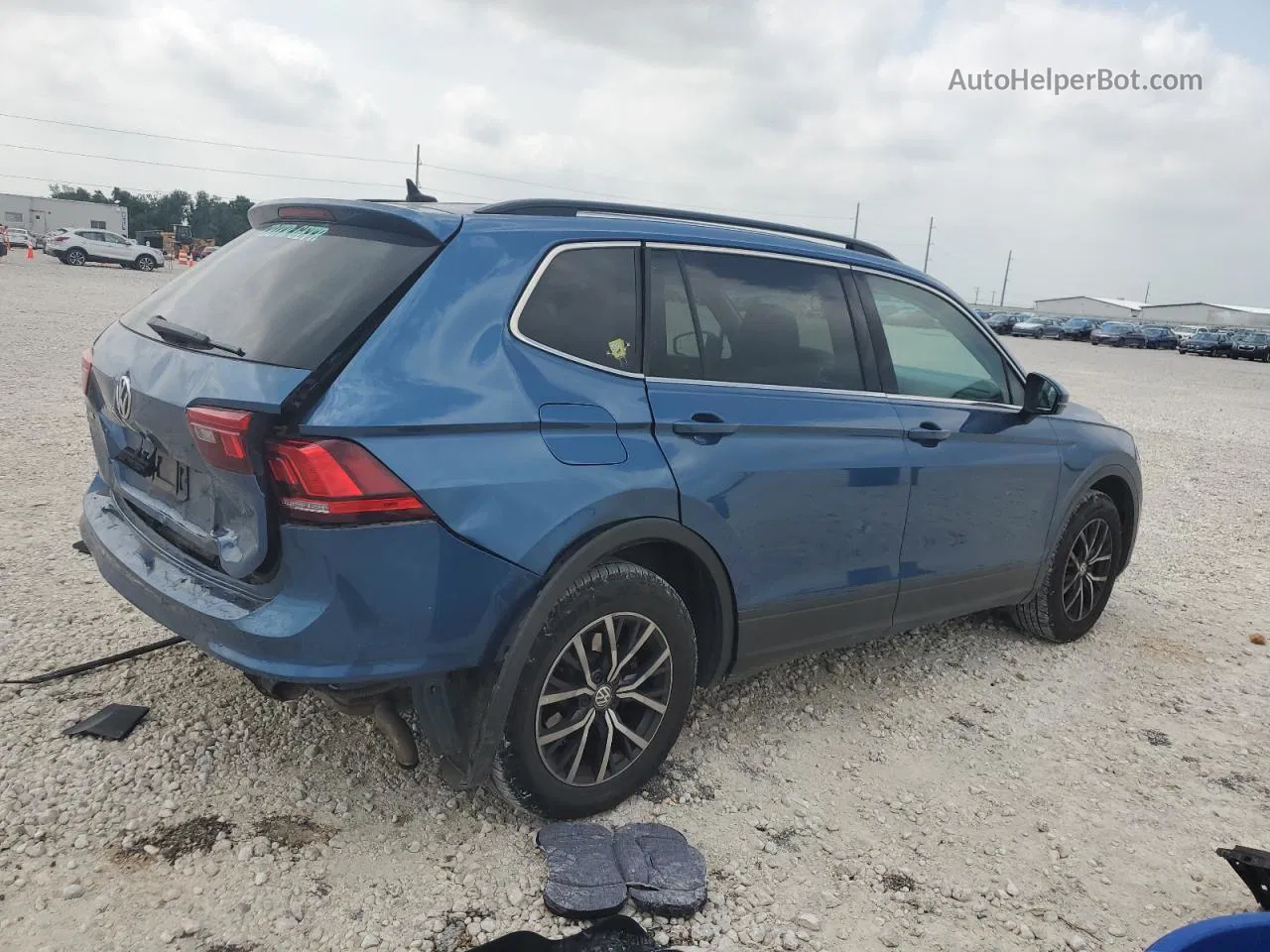 2019 Volkswagen Tiguan Se Blue vin: 3VV3B7AX0KM030550