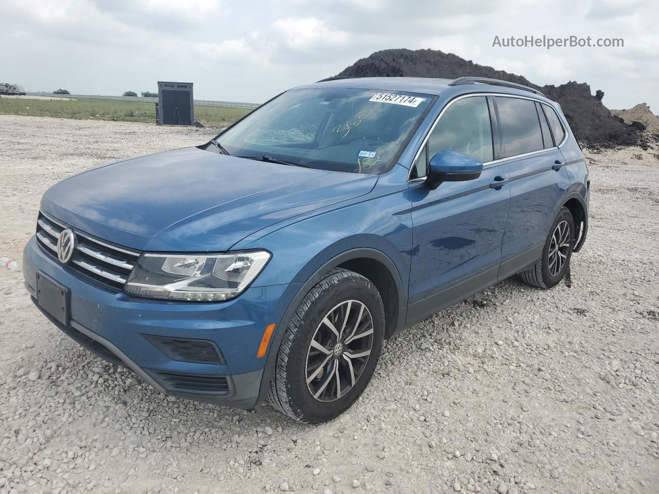 2019 Volkswagen Tiguan Se Blue vin: 3VV3B7AX0KM030550