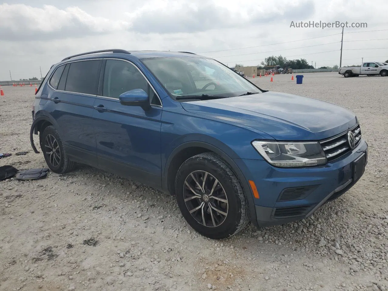 2019 Volkswagen Tiguan Se Blue vin: 3VV3B7AX0KM030550