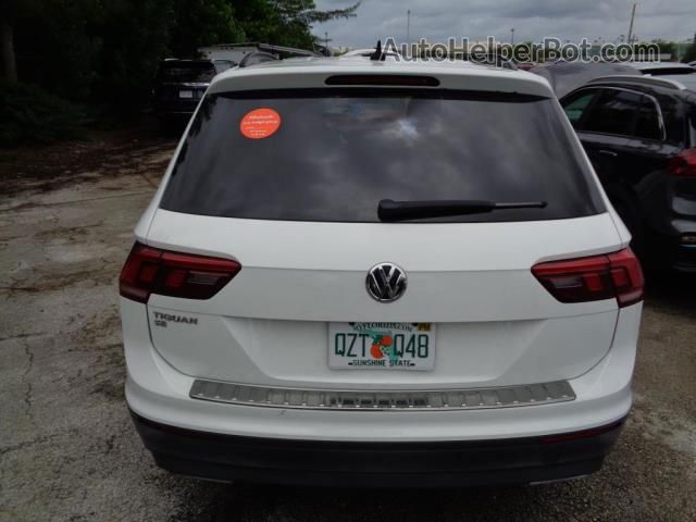 2019 Volkswagen Tiguan Se/sel/sel R-line White vin: 3VV3B7AX0KM061099