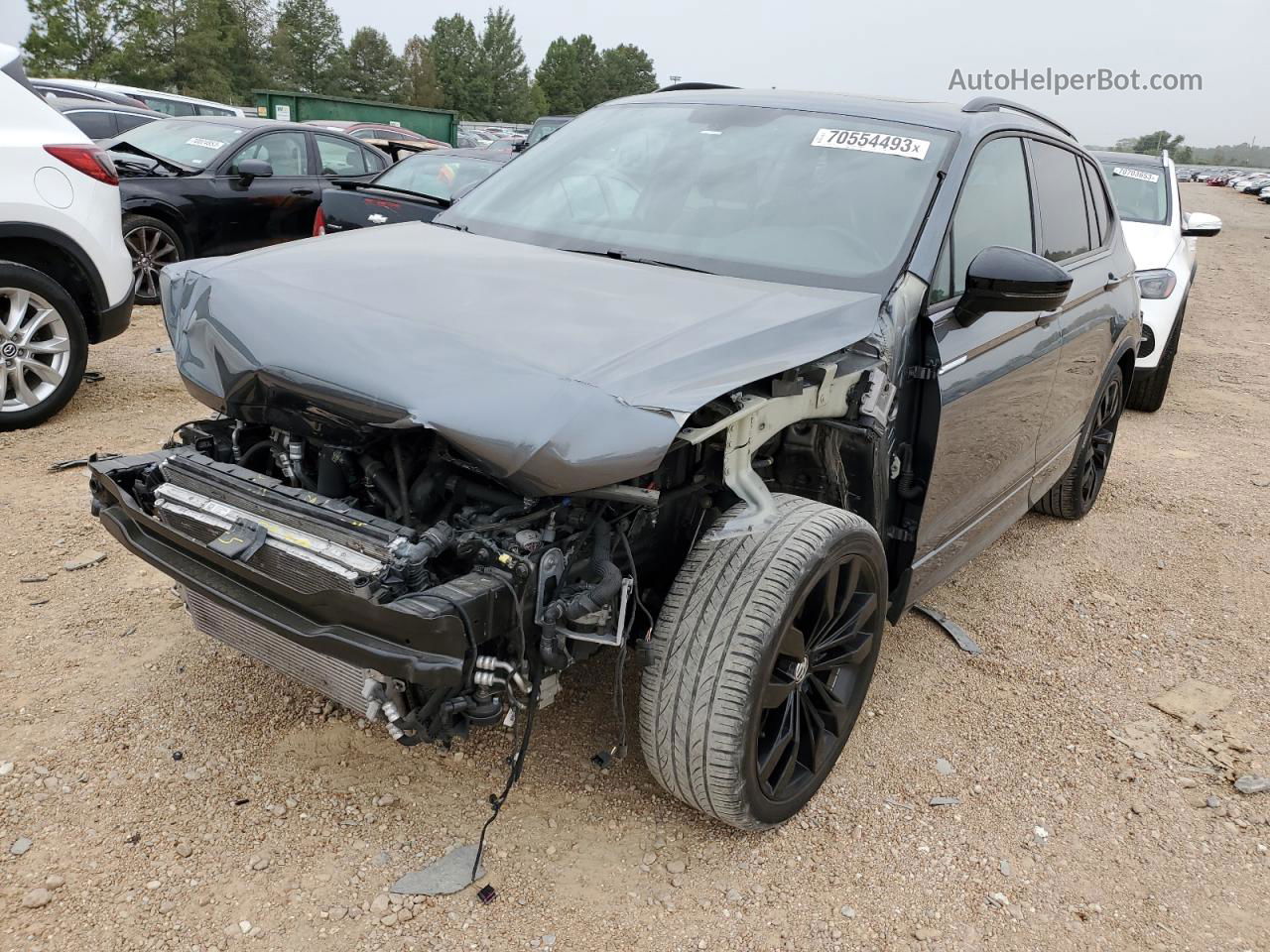 2021 Volkswagen Tiguan Se Gray vin: 3VV3B7AX0MM007918