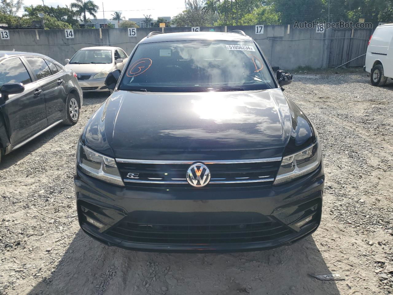 2021 Volkswagen Tiguan Se Черный vin: 3VV3B7AX0MM014898