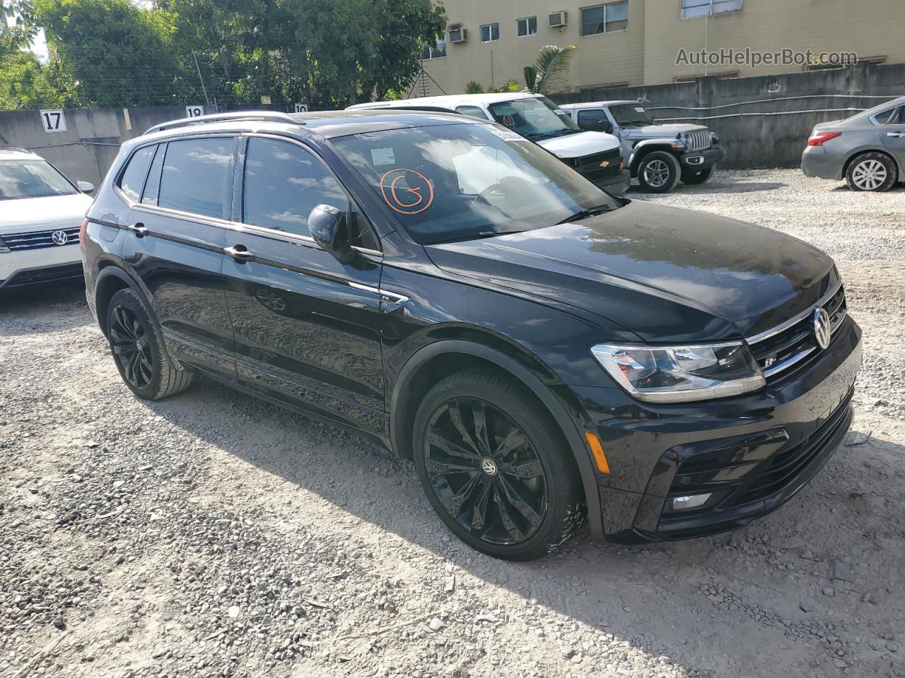 2021 Volkswagen Tiguan Se Черный vin: 3VV3B7AX0MM014898