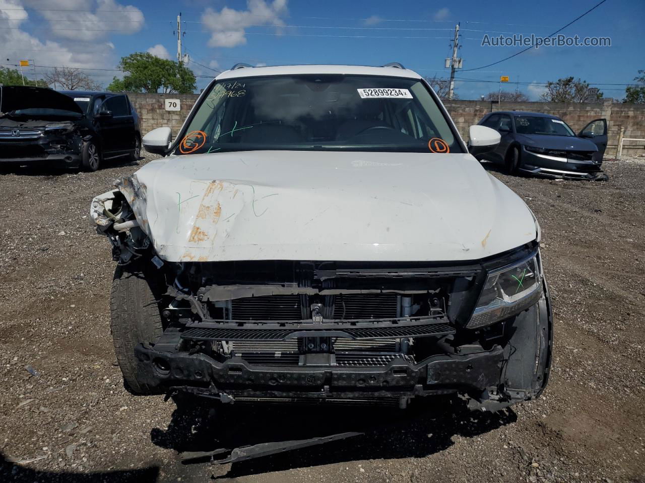 2021 Volkswagen Tiguan Se White vin: 3VV3B7AX0MM050543