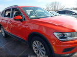 2018 Volkswagen Tiguan 2.0t Se/2.0t Sel Orange vin: 3VV3B7AX1JM021113