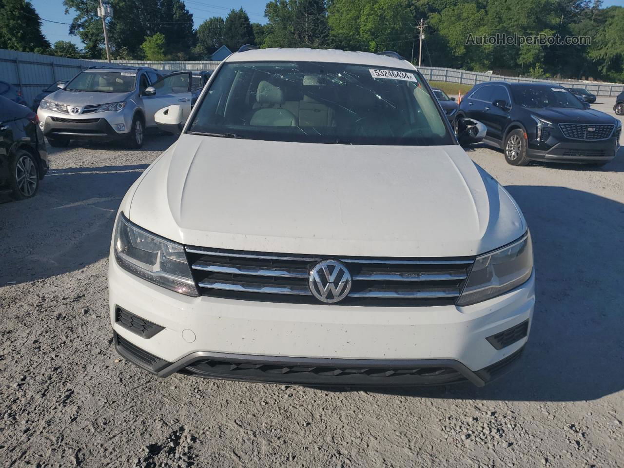 2018 Volkswagen Tiguan Se White vin: 3VV3B7AX1JM063877