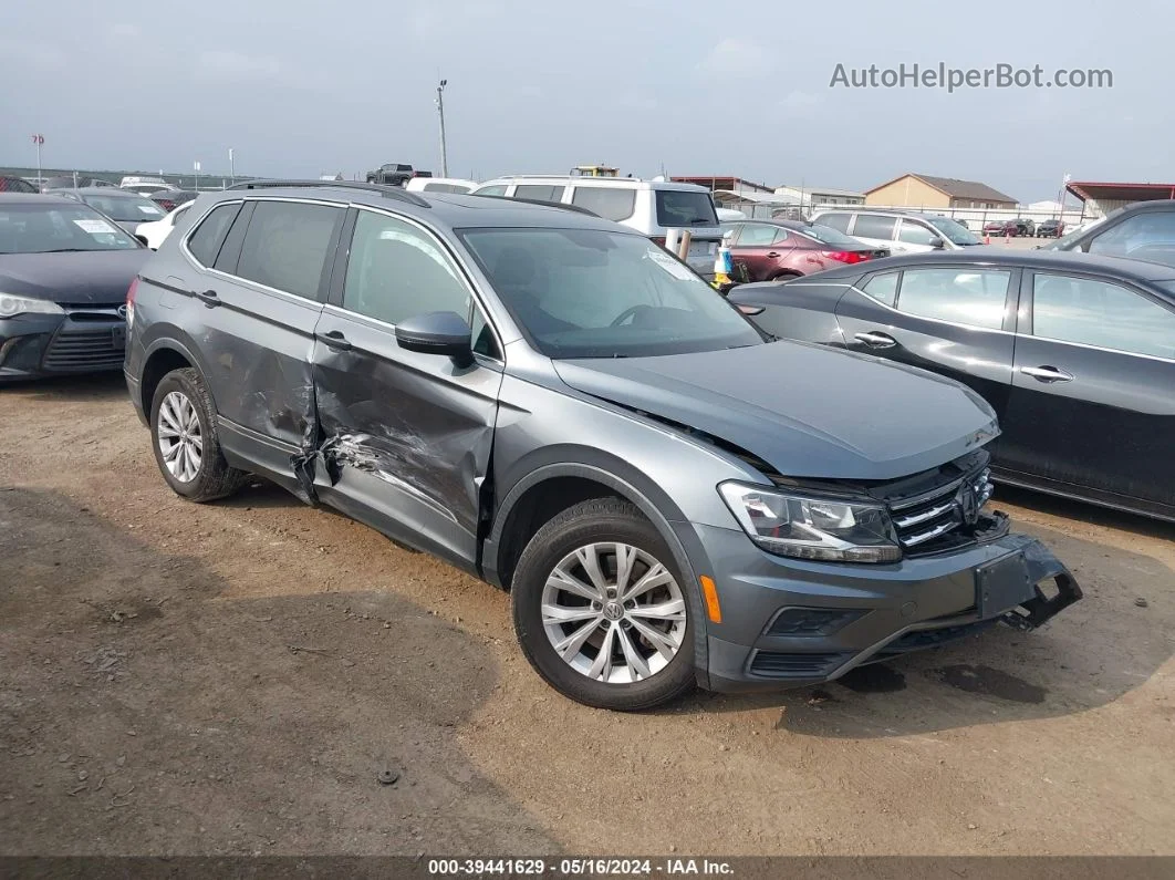 2018 Volkswagen Tiguan 2.0t Se/2.0t Sel Gray vin: 3VV3B7AX1JM136519