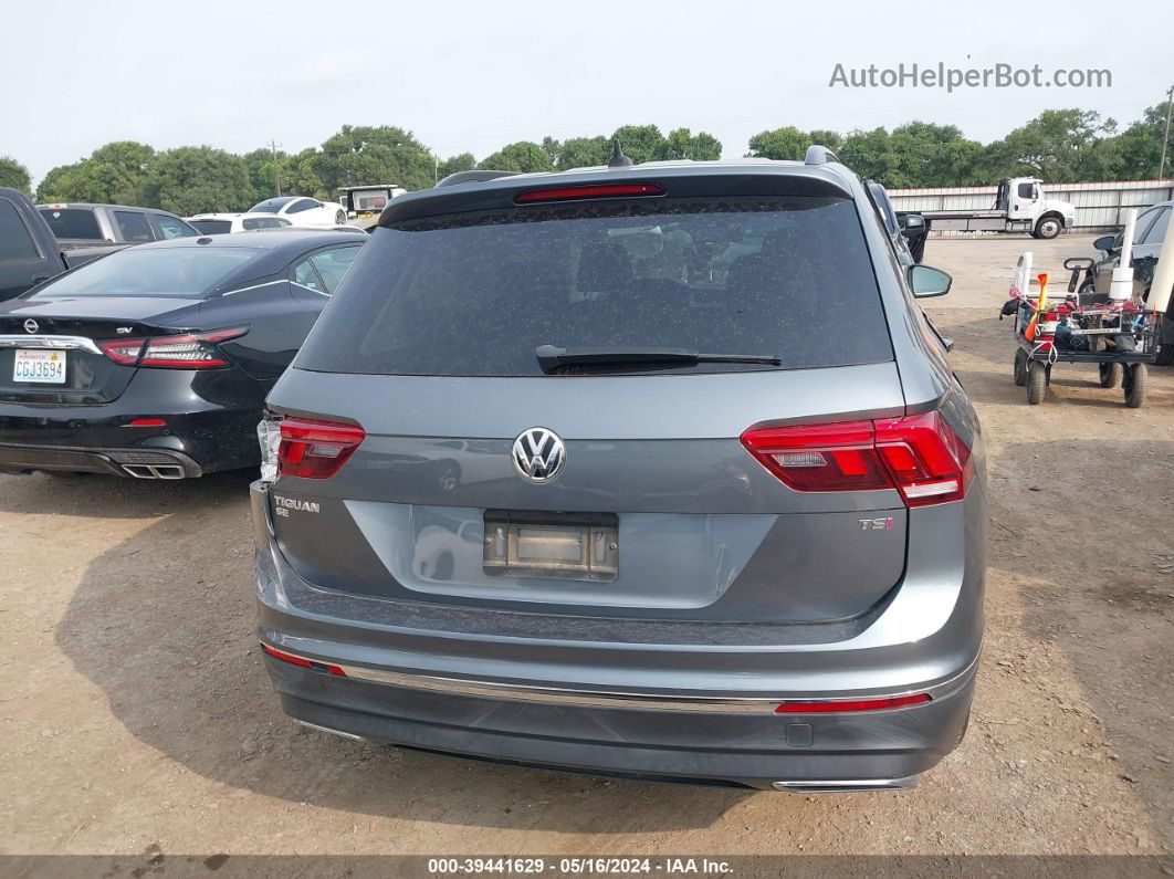 2018 Volkswagen Tiguan 2.0t Se/2.0t Sel Gray vin: 3VV3B7AX1JM136519