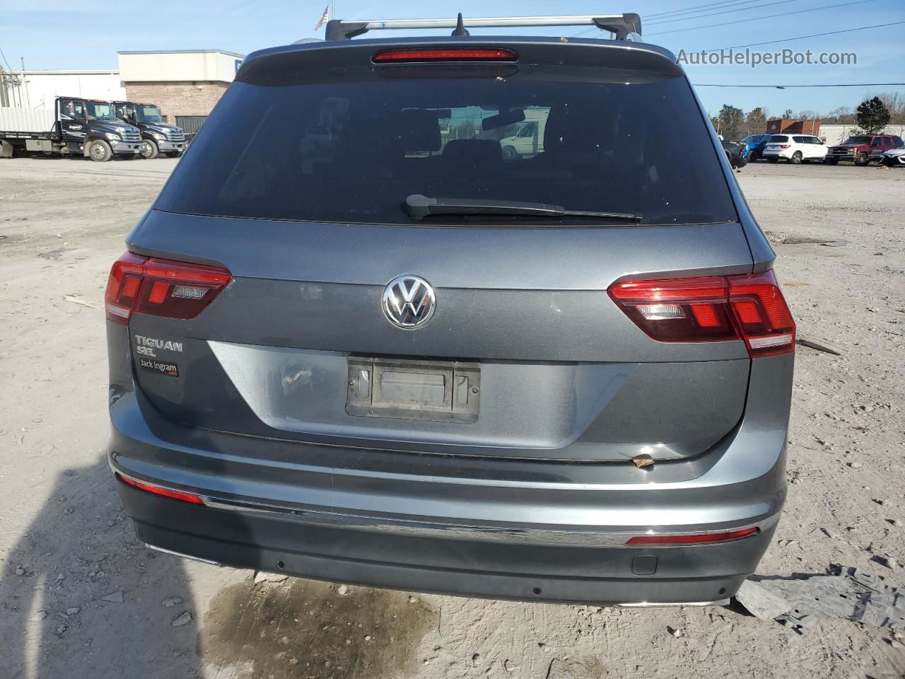 2019 Volkswagen Tiguan Se Gray vin: 3VV3B7AX1KM046627