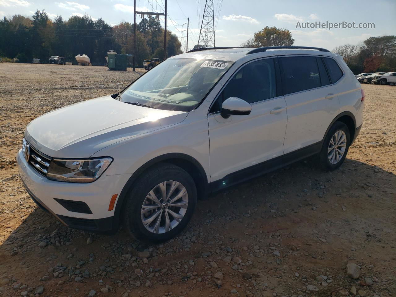 2019 Volkswagen Tiguan Se Белый vin: 3VV3B7AX1KM071429