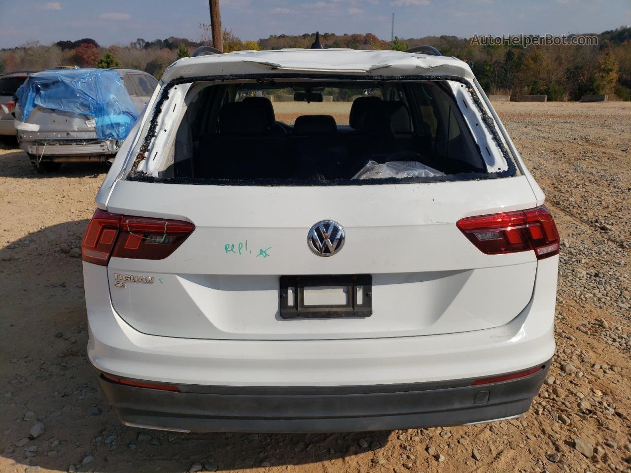 2019 Volkswagen Tiguan Se White vin: 3VV3B7AX1KM071429
