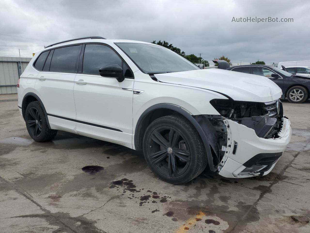 2019 Volkswagen Tiguan Se White vin: 3VV3B7AX1KM077621