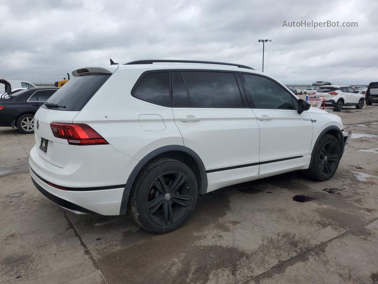 2019 Volkswagen Tiguan Se White vin: 3VV3B7AX1KM077621