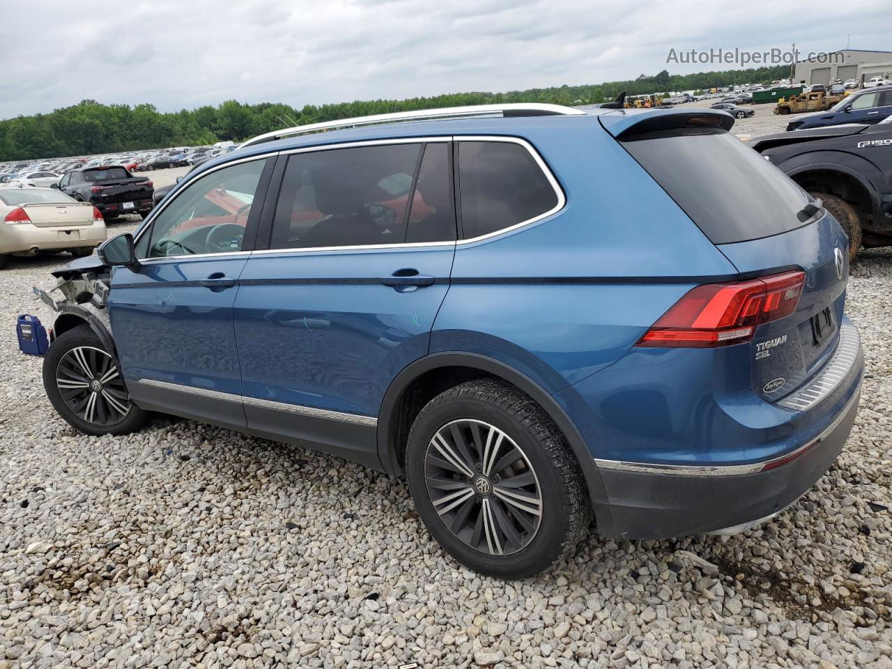 2019 Volkswagen Tiguan Se Blue vin: 3VV3B7AX1KM078722