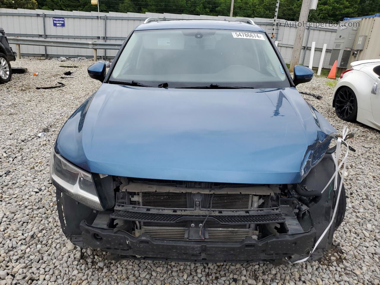 2019 Volkswagen Tiguan Se Blue vin: 3VV3B7AX1KM078722