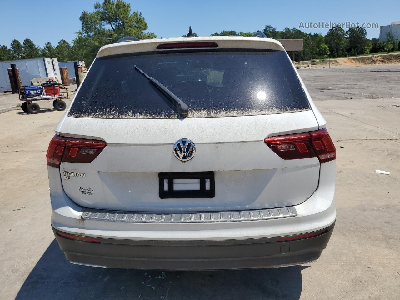 2019 Volkswagen Tiguan Se White vin: 3VV3B7AX1KM149983