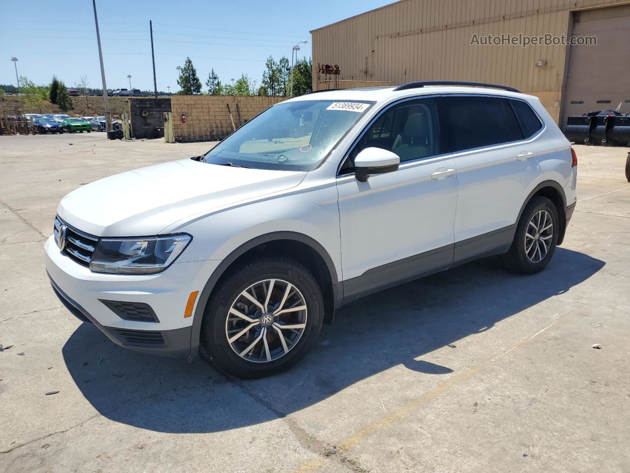 2019 Volkswagen Tiguan Se White vin: 3VV3B7AX1KM149983