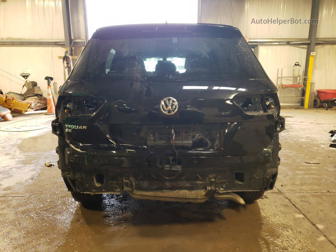 2019 Volkswagen Tiguan Se Черный vin: 3VV3B7AX1KM159493