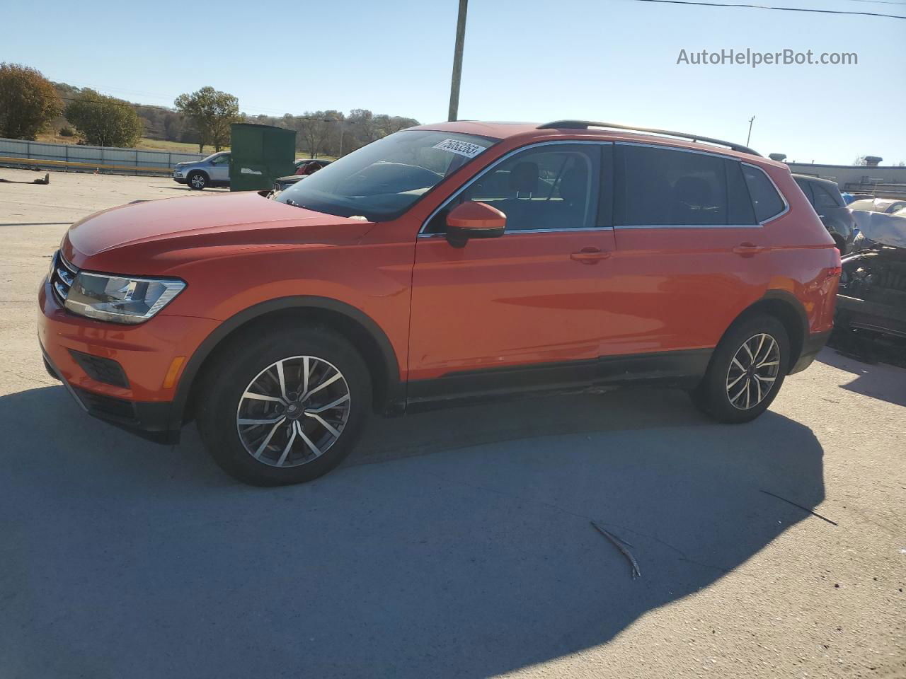 2019 Volkswagen Tiguan Se Orange vin: 3VV3B7AX1KM159638