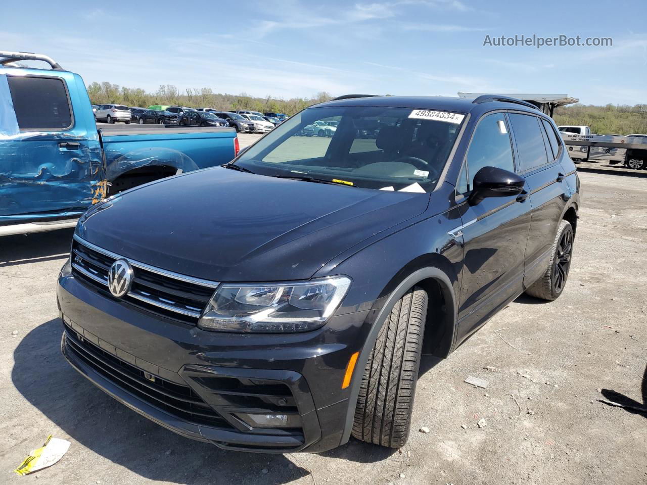 2021 Volkswagen Tiguan Se Черный vin: 3VV3B7AX1MM008026