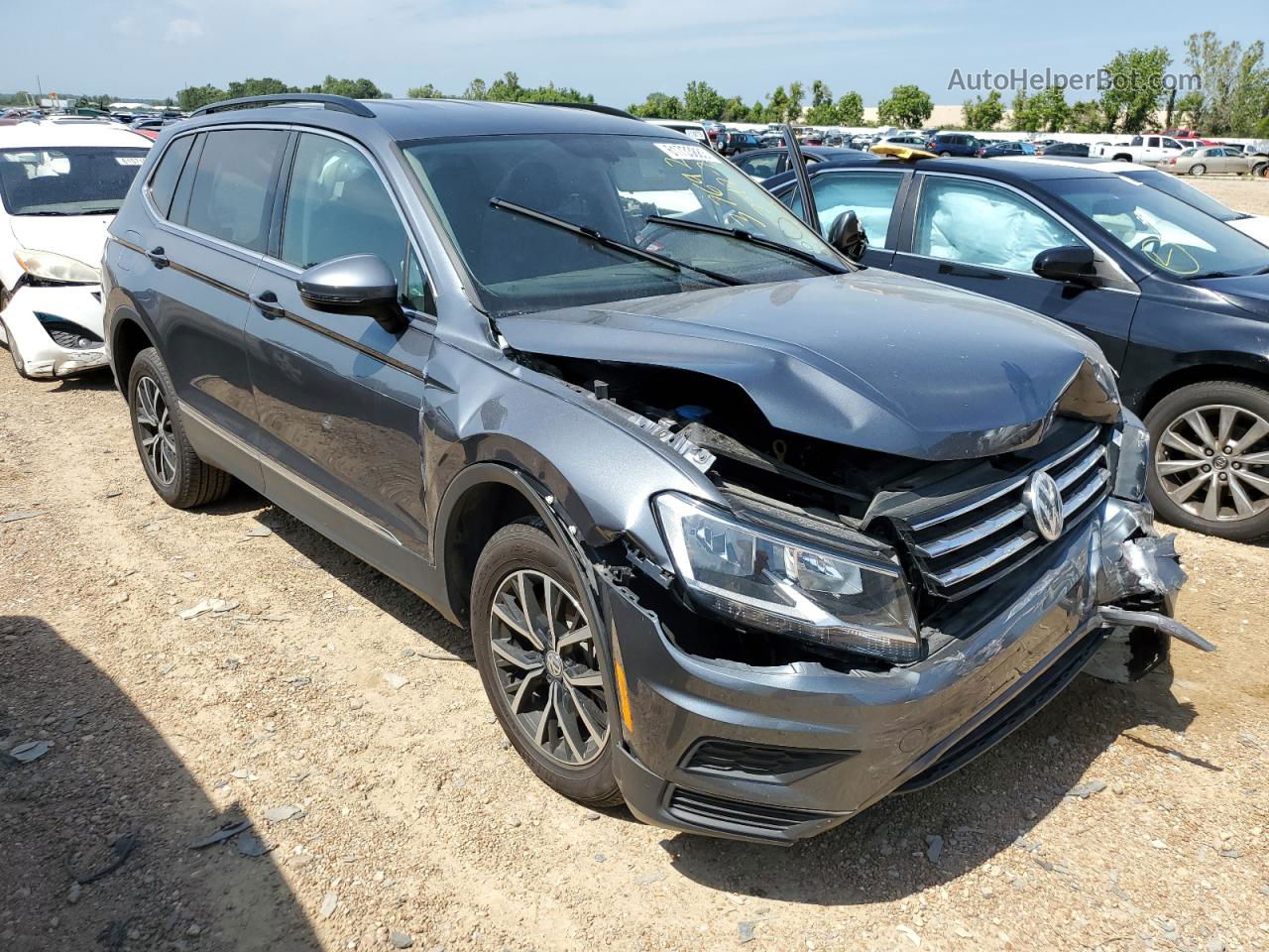 2021 Volkswagen Tiguan Se Серый vin: 3VV3B7AX1MM015316