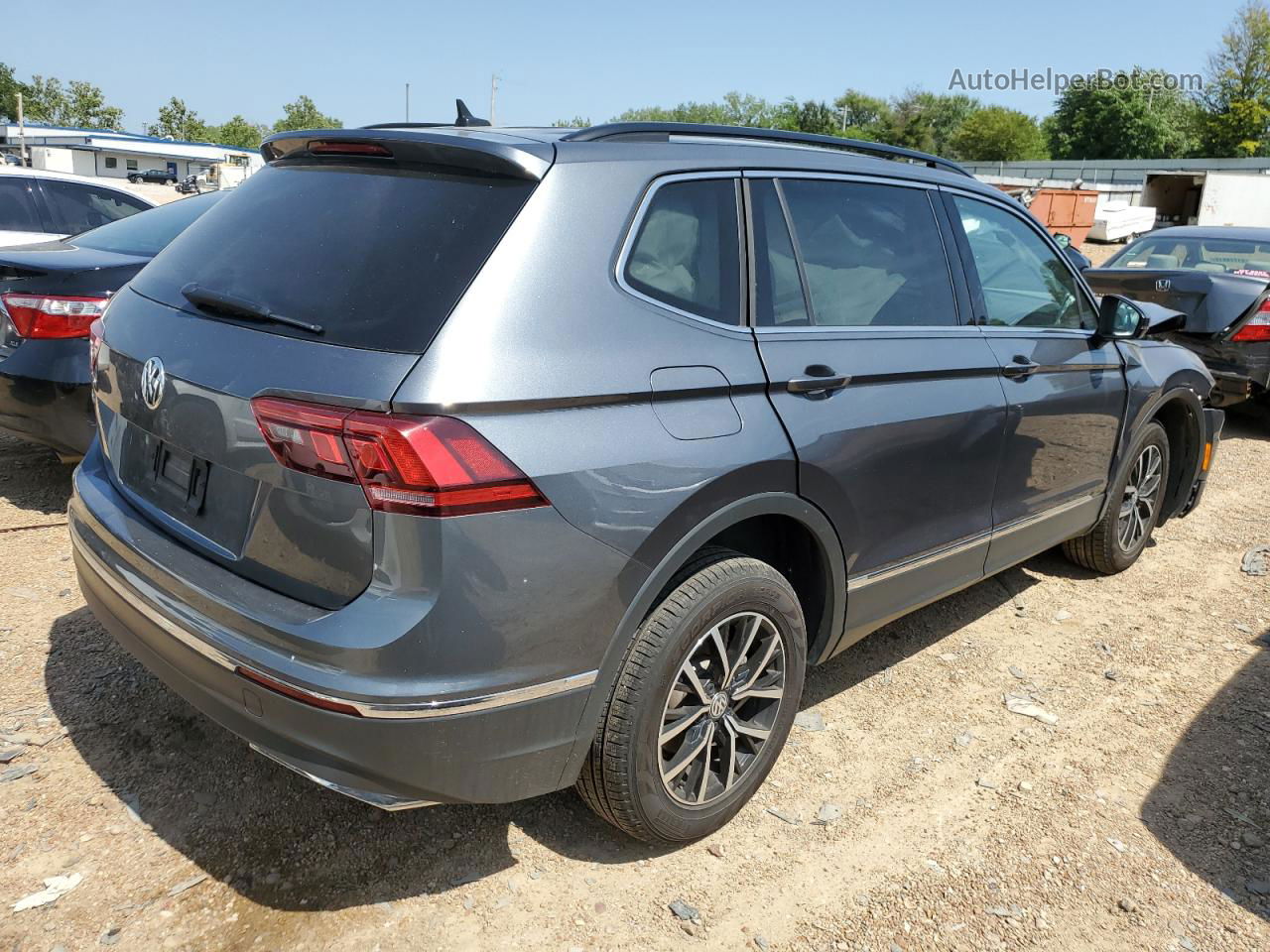 2021 Volkswagen Tiguan Se Серый vin: 3VV3B7AX1MM015316