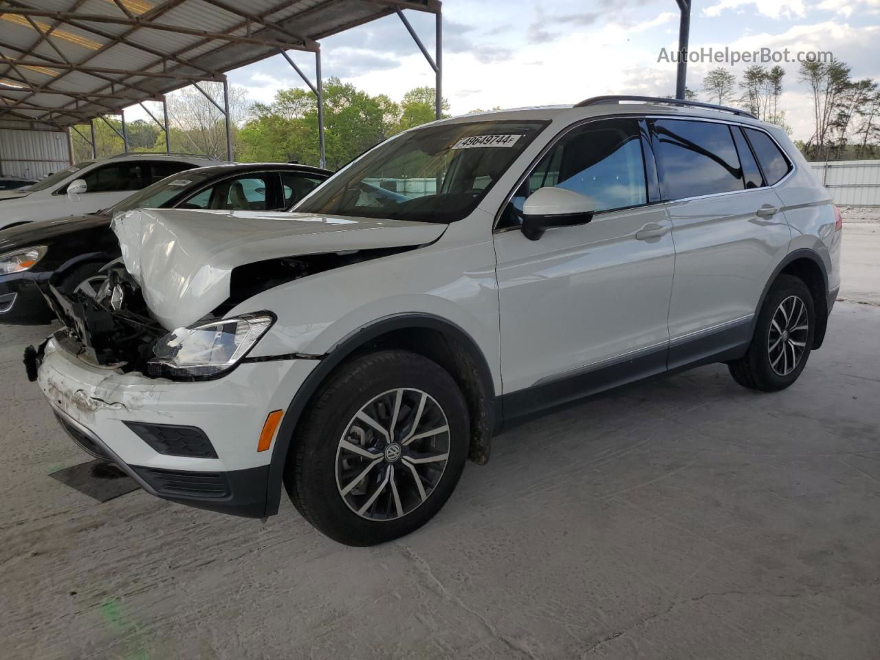 2021 Volkswagen Tiguan Se Белый vin: 3VV3B7AX1MM049000