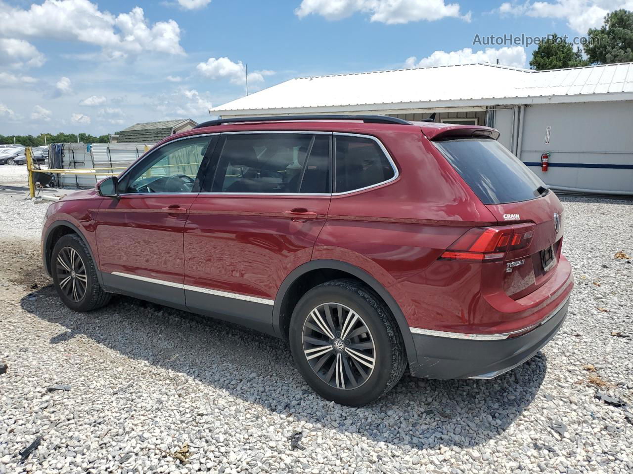 2018 Volkswagen Tiguan Se Red vin: 3VV3B7AX2JM046747