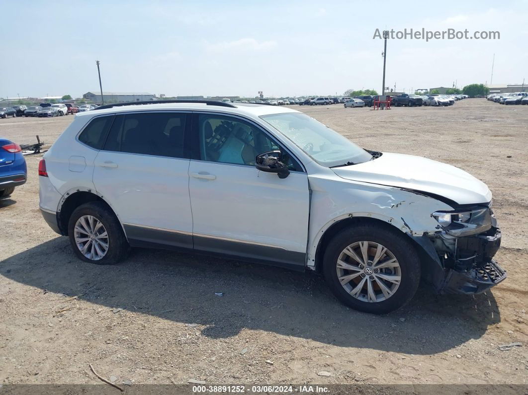 2018 Volkswagen Tiguan 2.0t Se/2.0t Sel White vin: 3VV3B7AX2JM066710