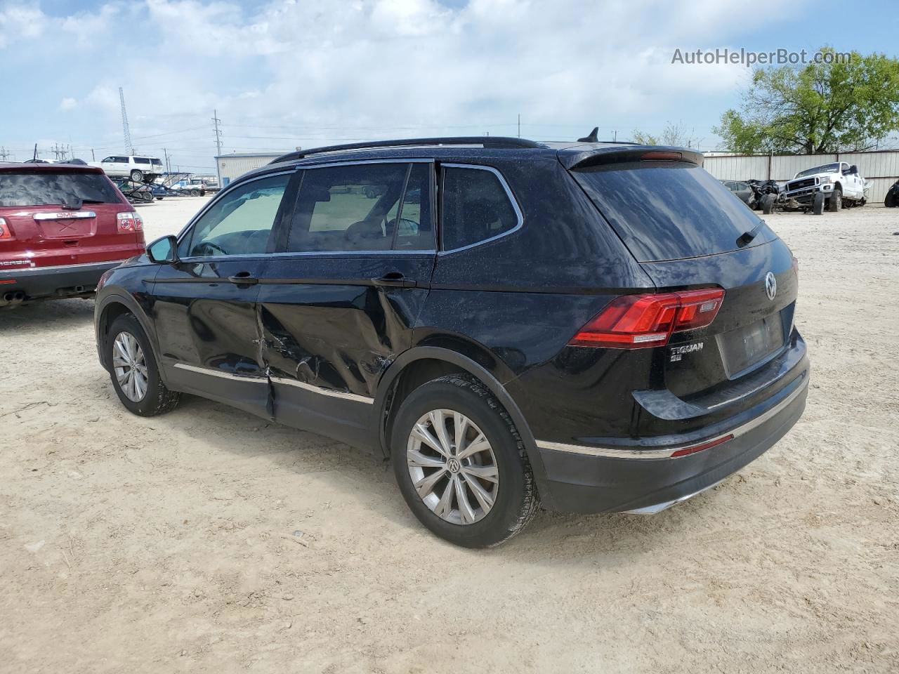 2018 Volkswagen Tiguan Se Черный vin: 3VV3B7AX2JM079053