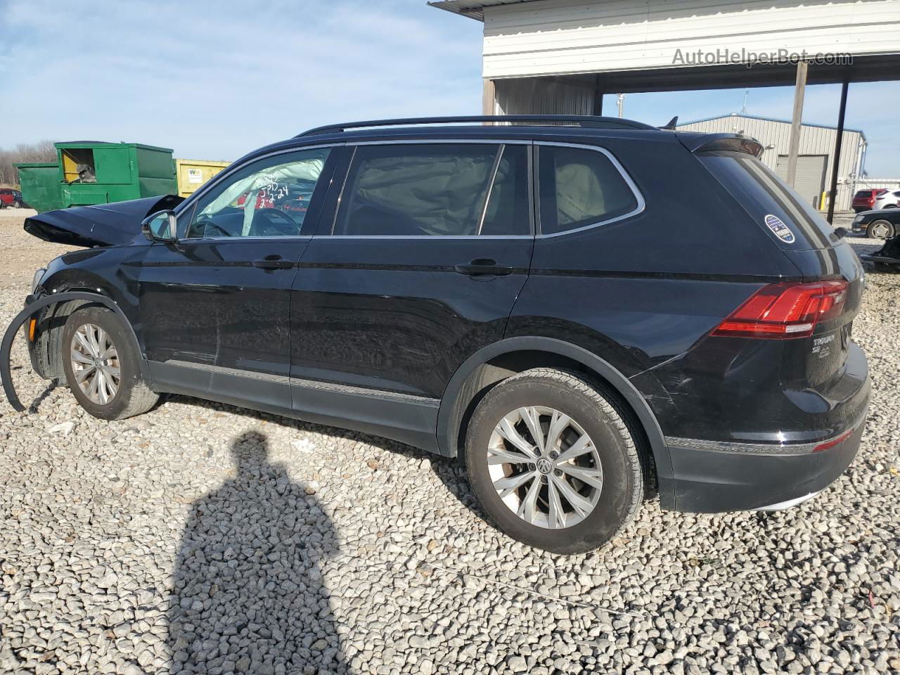 2018 Volkswagen Tiguan Se Черный vin: 3VV3B7AX2JM113072