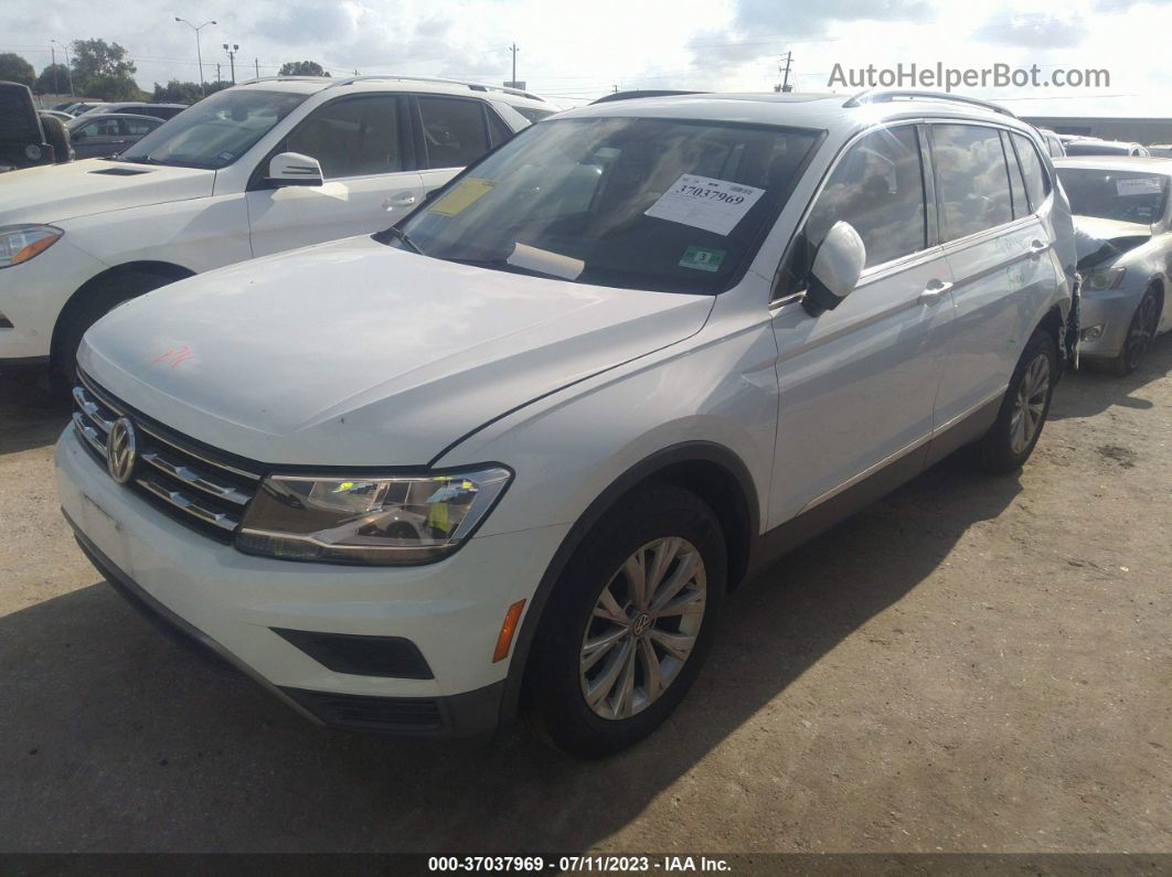 2018 Volkswagen Tiguan Sel/se White vin: 3VV3B7AX2JM160344